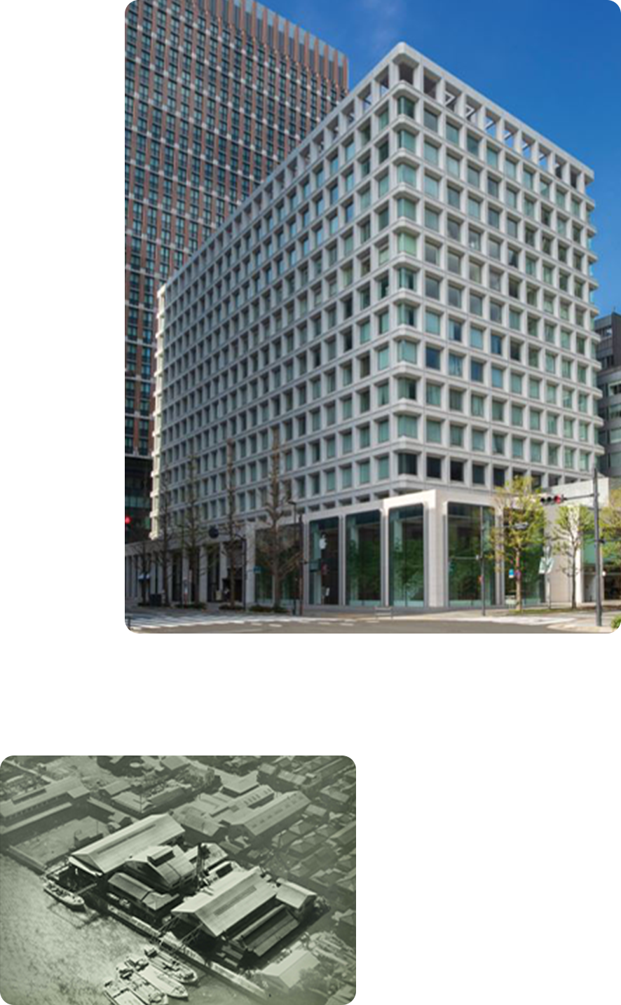 ビルと昔の画像