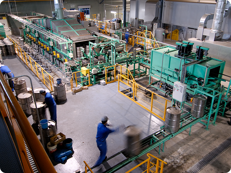 再生ドラム缶製造の画像